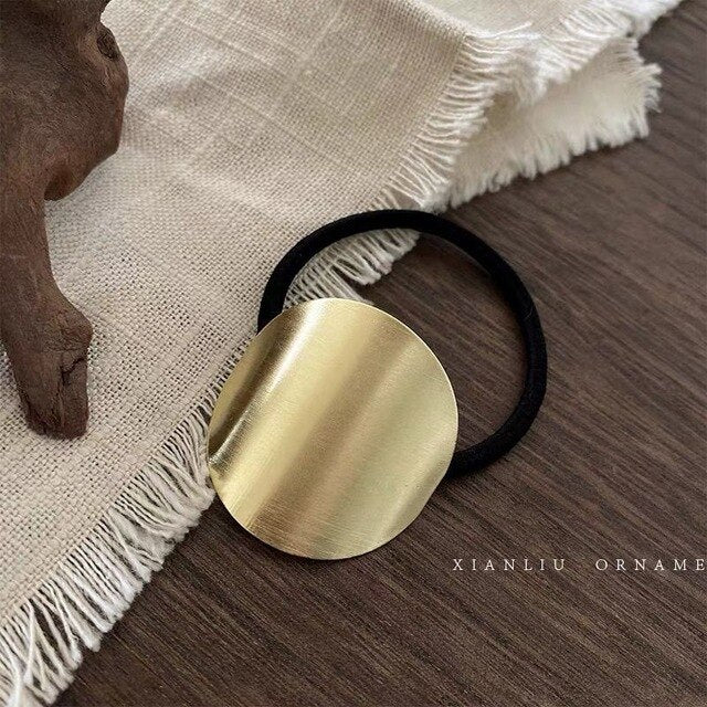 High stretch metal brushed hair rope
