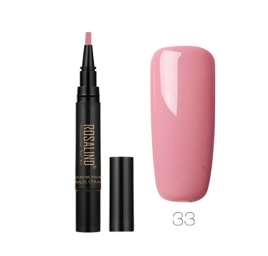 Rosalind 5ml Solid Color Nail Art Pen Nail Glue for Nail Art