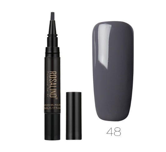 Rosalind 5ml Solid Color Nail Art Pen Nail Glue for Nail Art