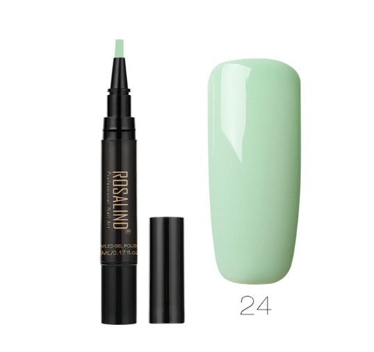 Rosalind 5ml Solid Color Nail Art Pen Nail Glue for Nail Art