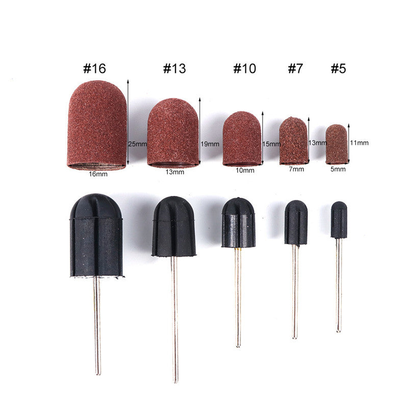 Sand ring for nail polisher