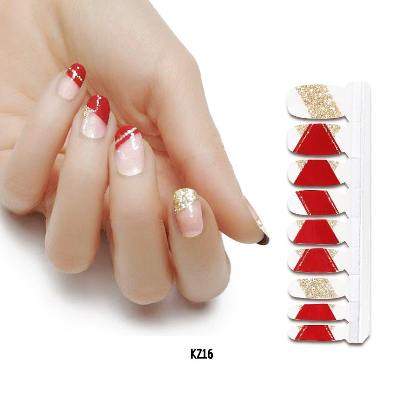 Applique Pearl gloss nail polish film nail sticker