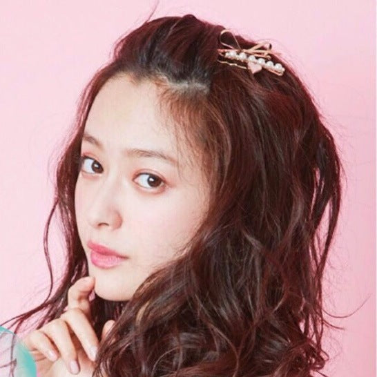 Girl Heart Small Heart Love Bow Clip Liu Hai Hairpin Headdress Jewelry