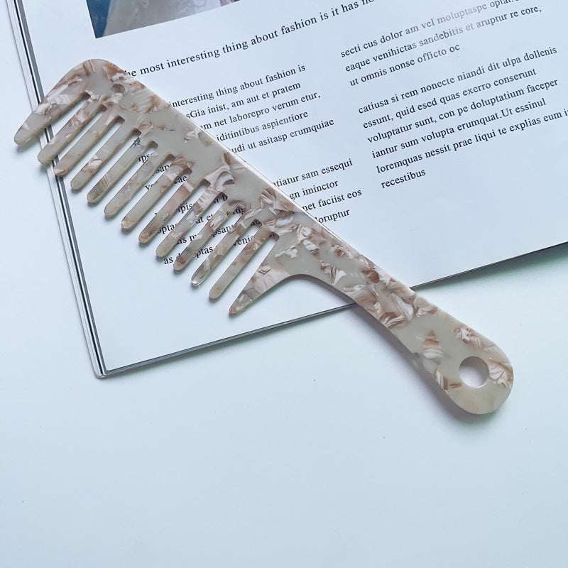 Fashion Acetate Comb Marble Texture