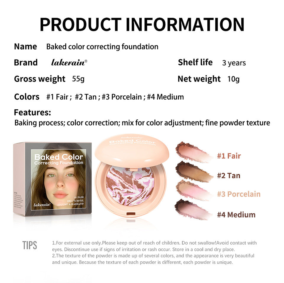 Baked Glow Natural Nose Shadow Blush Highlight Bronzing Powder