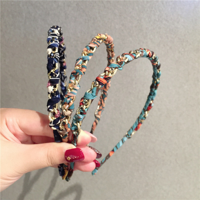 Simple Personality Wild Retro Chain Rhinestone Headband