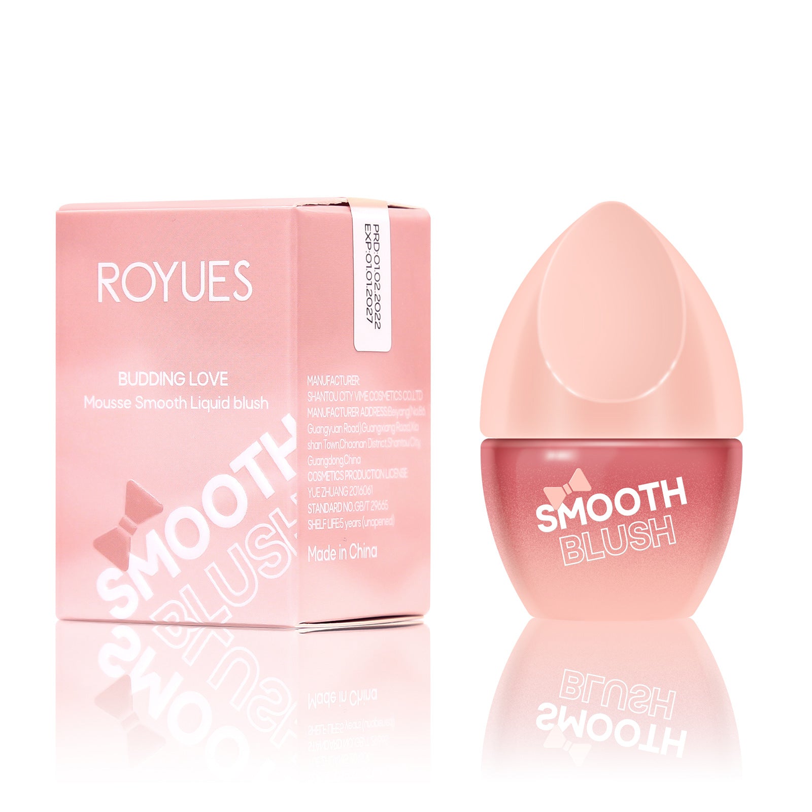 Royues Natural Rouge Powder Easy Color Lip Cheek Blush