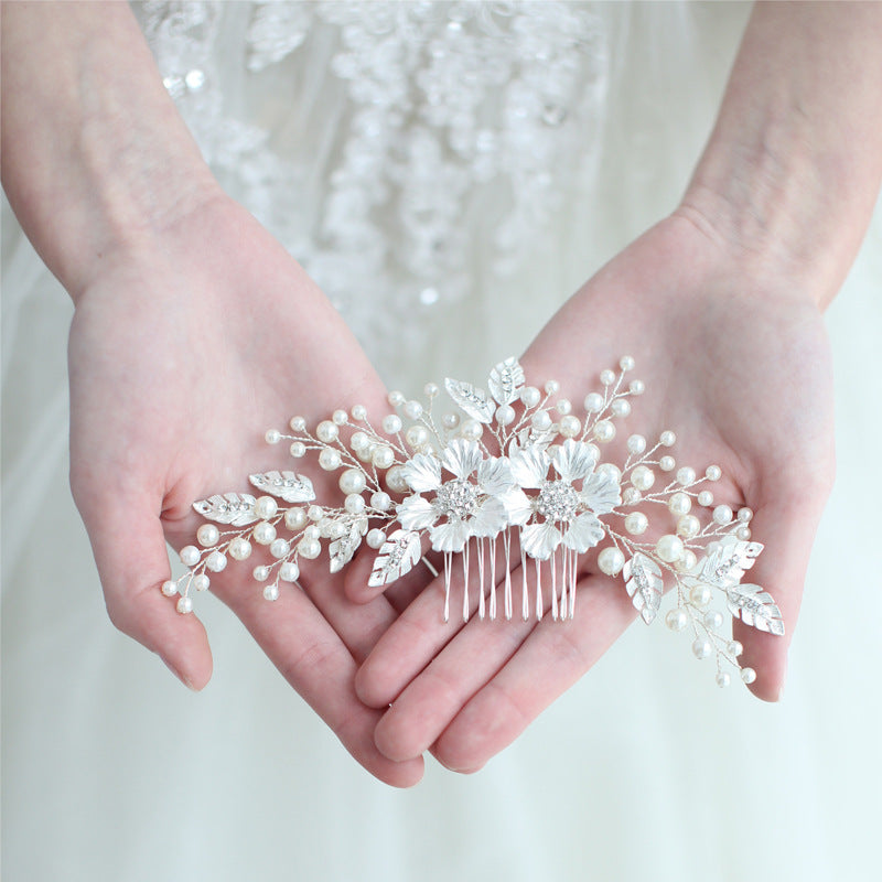 Handmade Wedding Accessory Pearl Hair Comb