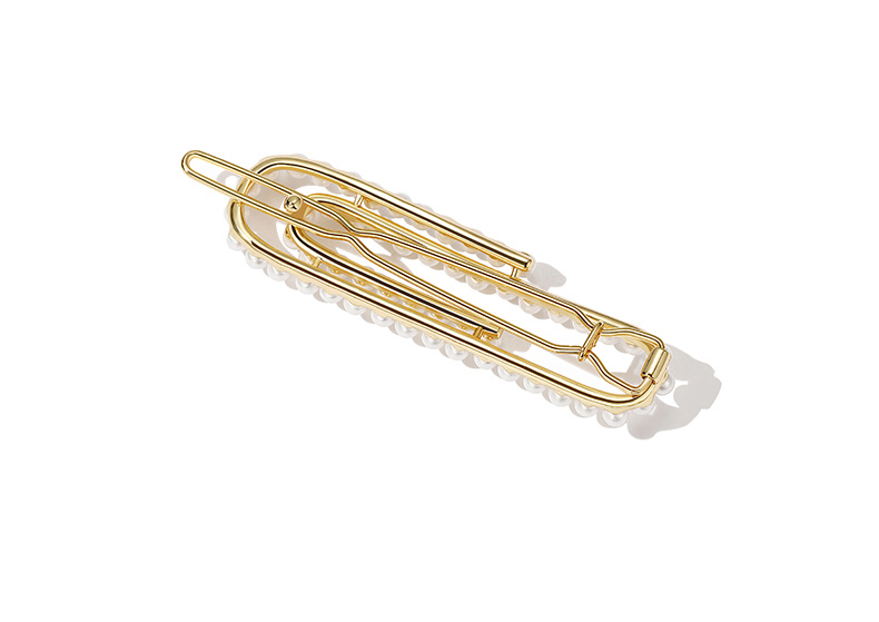 Girl hairpin with imitation pearl hairpin