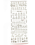 Lemooc Geometric  DIY Art Nail Polish Stickers