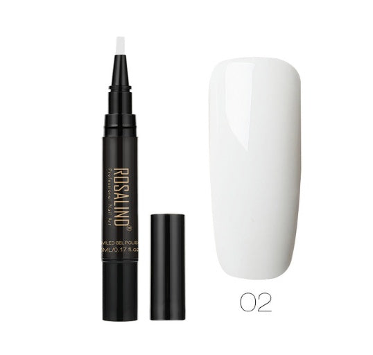 Rosalind 5ml Solid Color Nail Art Pen Nail Glue for Nail Art