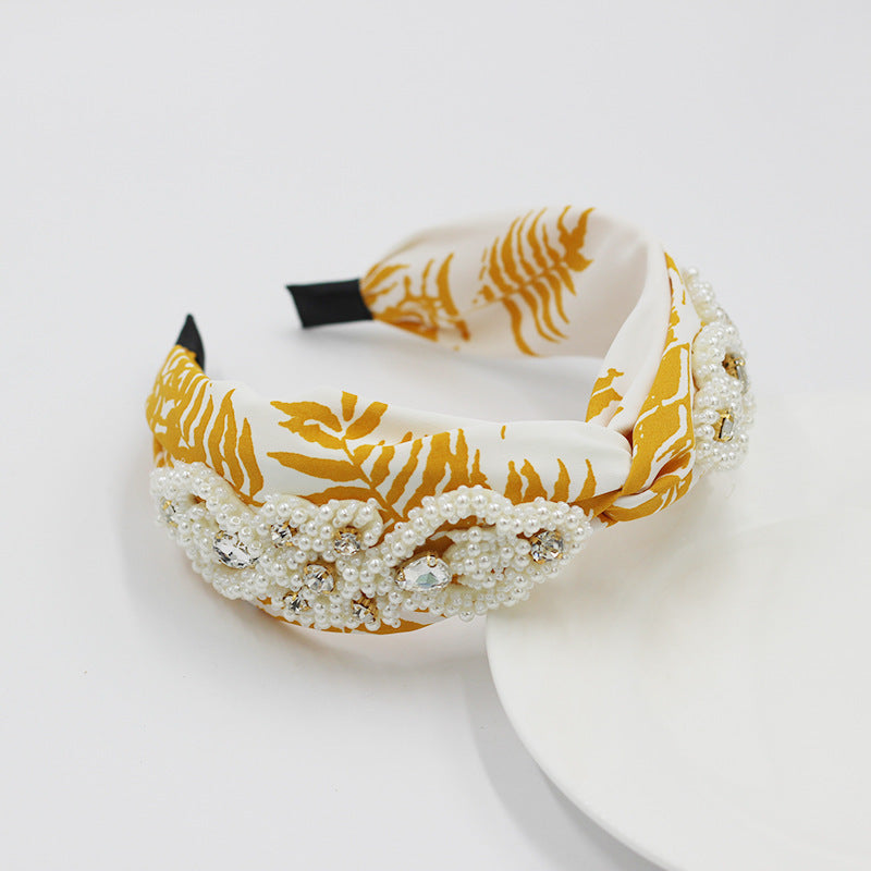 Korean Style Colored Fabric Cross-knotted Headband