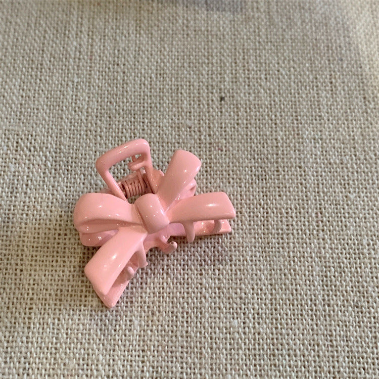 Candy-colored Metal Hair Clip With A Bow