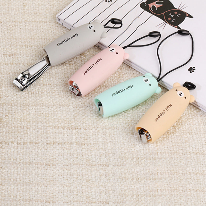 Creative Bear Nail Clipper Stainless Steel Cartoon Silicone Nail Clipper