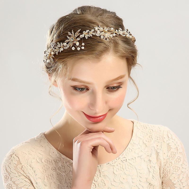 Handmade Gold Leaf Headwear Accessories