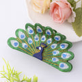 Retro Style Peacock Creative Animal Shark Clip