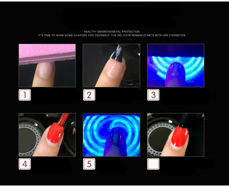 AS Temperature Change Glue Gradient Color Nail Polish Glue Durable Waterproof