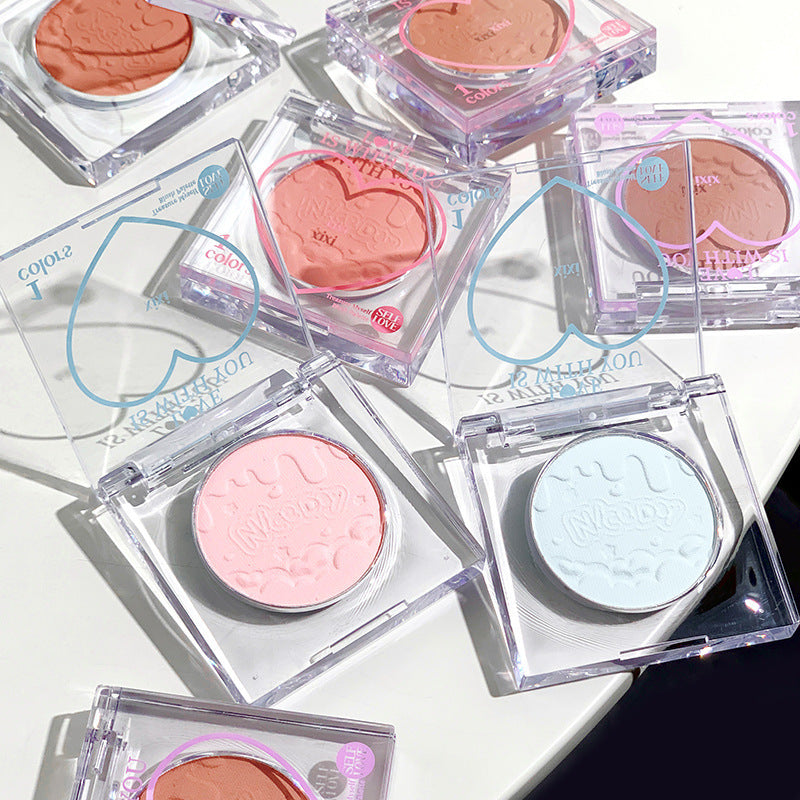 XIXI Cha Cha Peach Heart Monochrome Blush Low Saturation