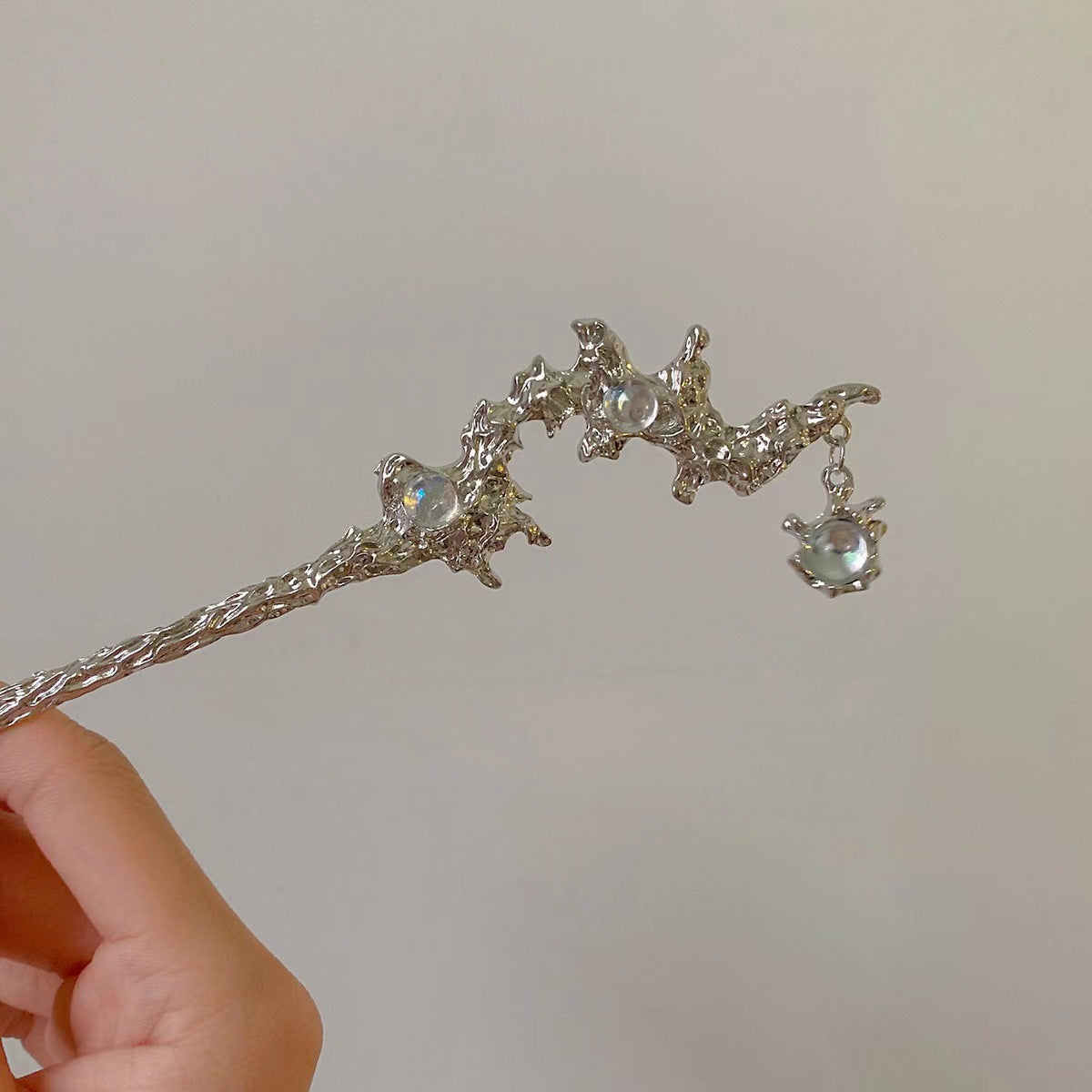 Korean Premium Feeling Moonstone Metal Hairpin