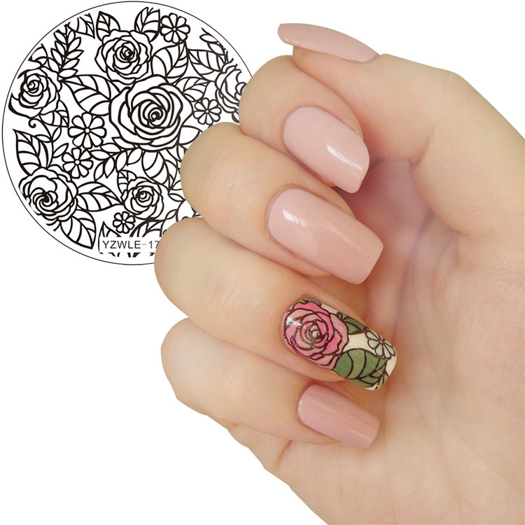 Masura DIY nail print steel plate nail print version template
