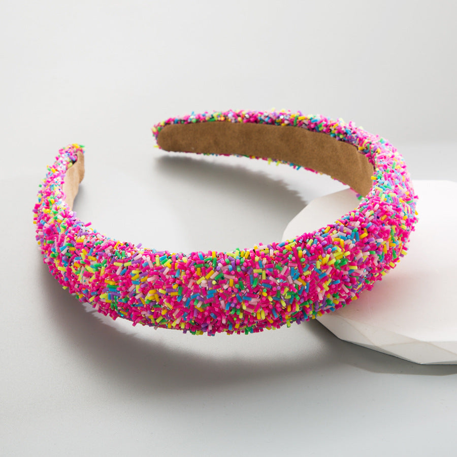 Sponge Fashion Wide-brimmed Headband Girls All-match