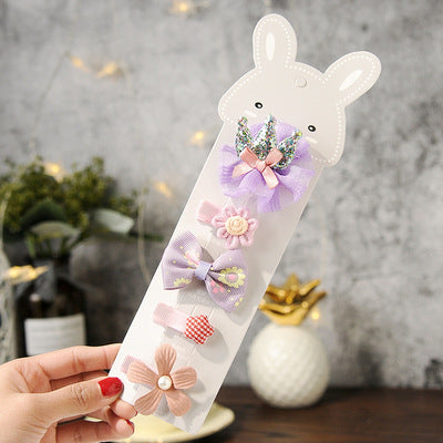Children's small hairpin crown tiara hair accessories set