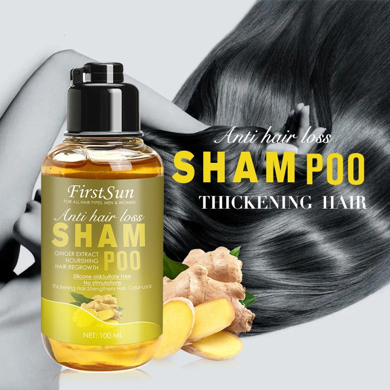 Ginger shampoo is refreshing soft and nourishing