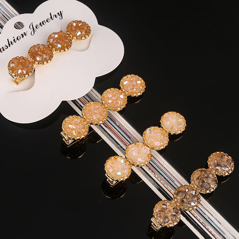 Rhinestone alloy word clip