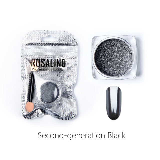Rosalind Gold and silver electroplated metal nail powder