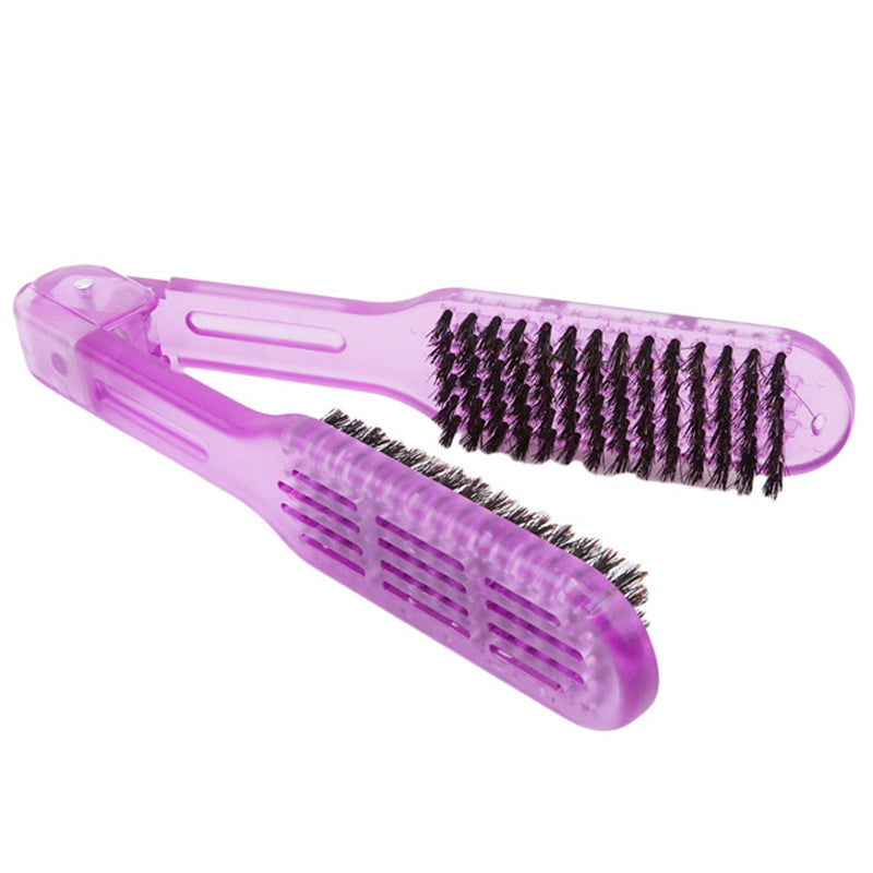V-type Anti-static Comb Plastic Comb With Pig's Mane