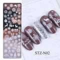 Nail print long steel plate