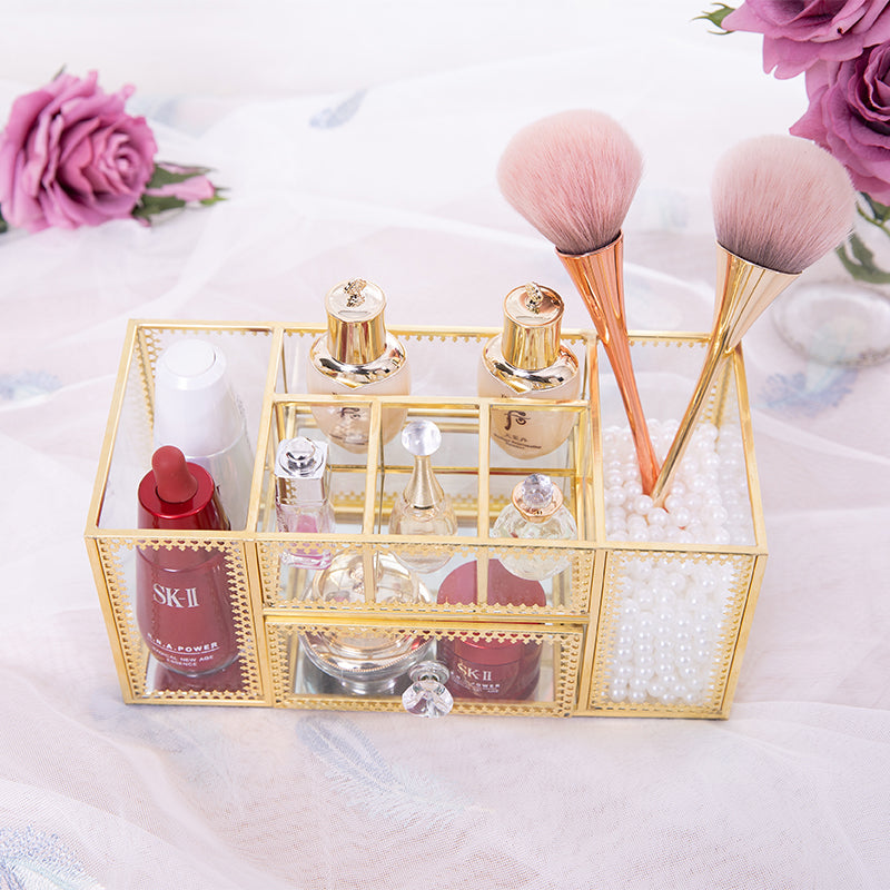 Skin care nail brush cosmetic storage bucket