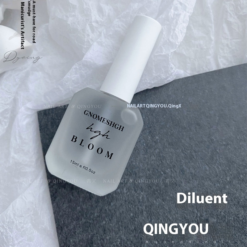 GNOMESHGH Quick-drying Nail Art Watercolor Shading Fluid Pearlescent Gradient Ink White Gilding Smoke
