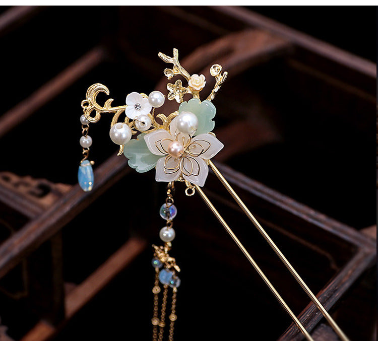 Retro Tassel Step-shaking Hanfu Headdress Hairpin
