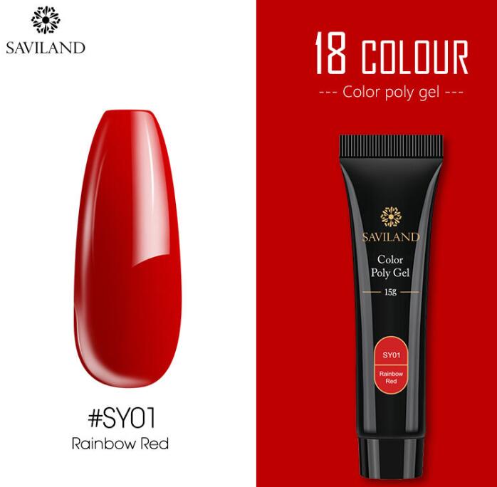 Saviland 15g nail colored crystal extension glue
