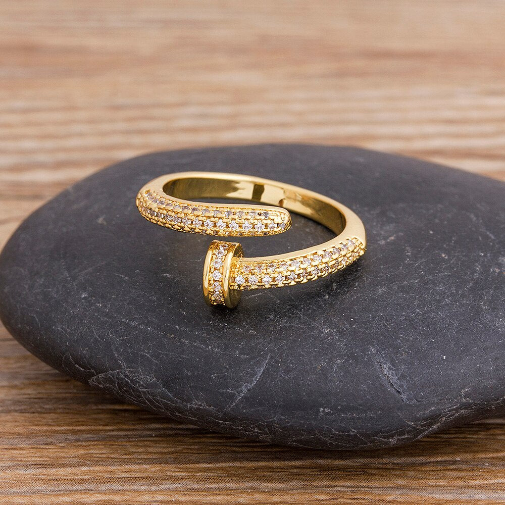Personalized nail ring
