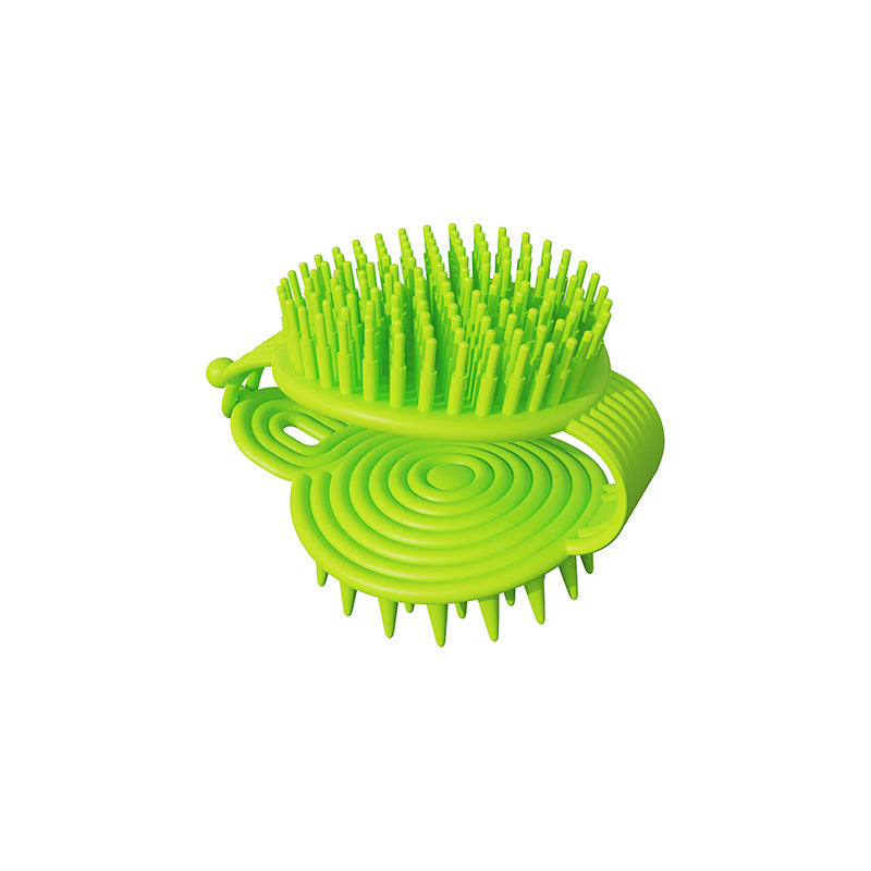 Soft Rubber Double-sided Shampoo Brush Massager