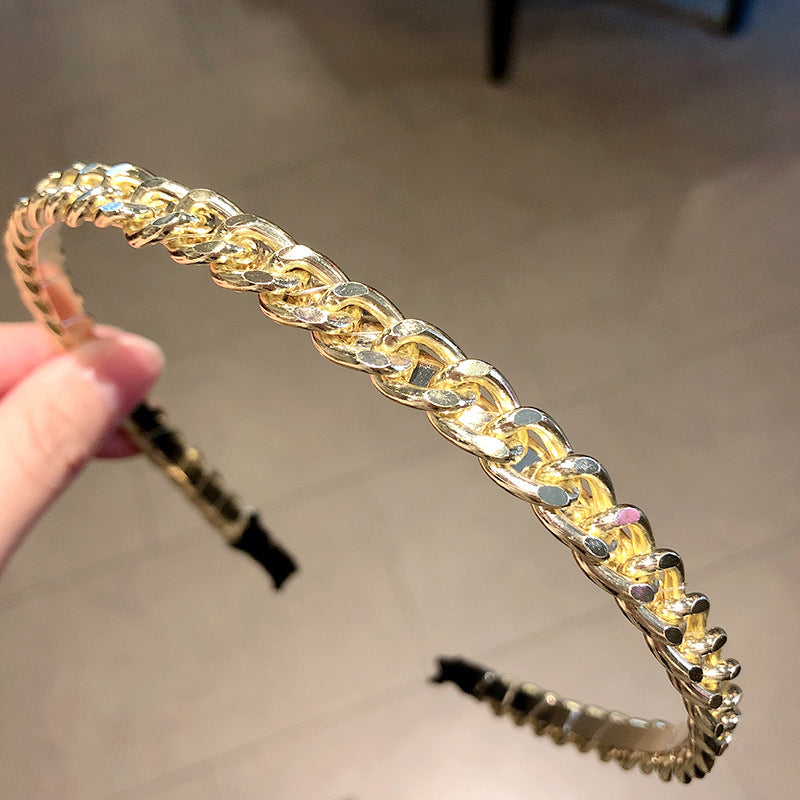 Pure Handmade Fish String Pearl Hairband Headband Girl's Hairpin