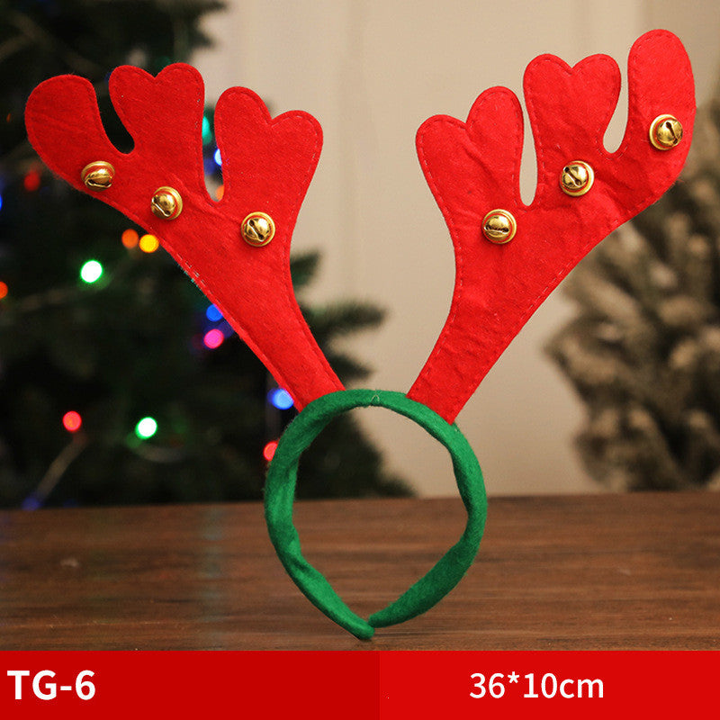 Adult Children Non-woven Fabric Small Antler Bell Headband