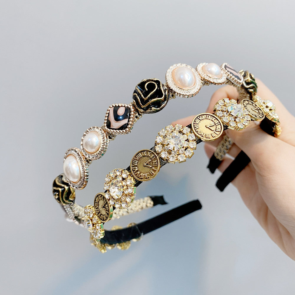 Fairy Head Buckle With Diamond And Pearl Headband