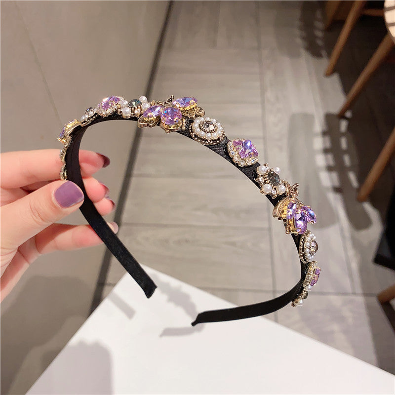 Shiny rhinestone bee headband
