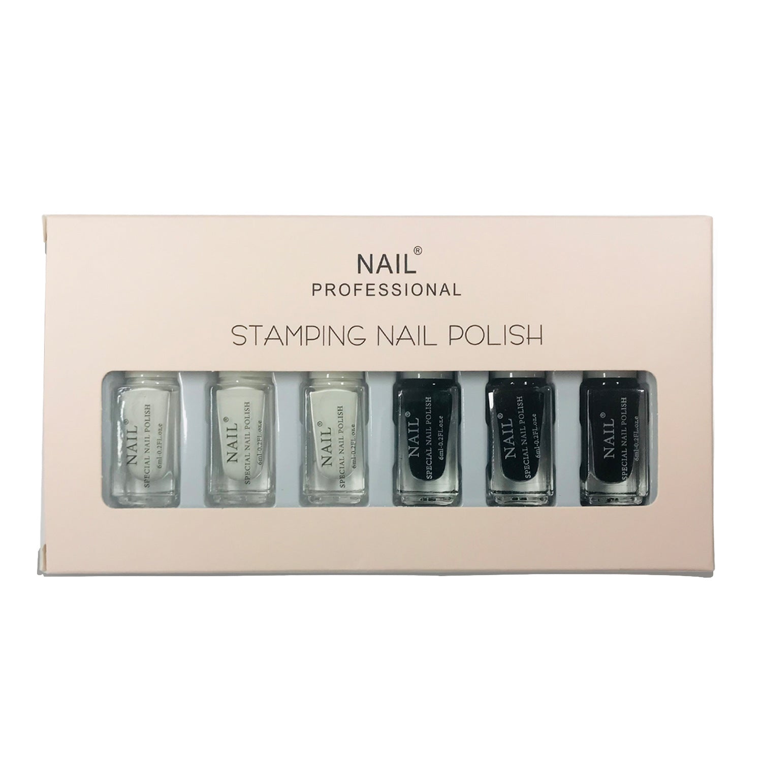 Painted Print Oil Transfer Oil Transfer Print Template Nail Polish Set