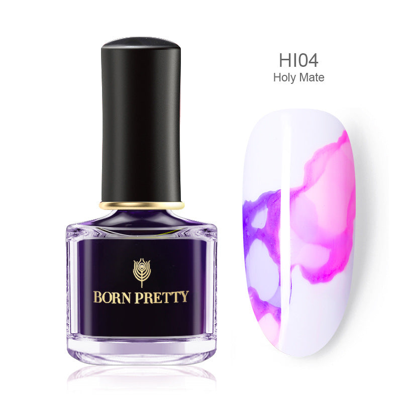 Born Pretty Marbled painted nail polish