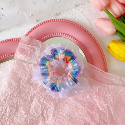 Rainbow yarn sweet hair rope