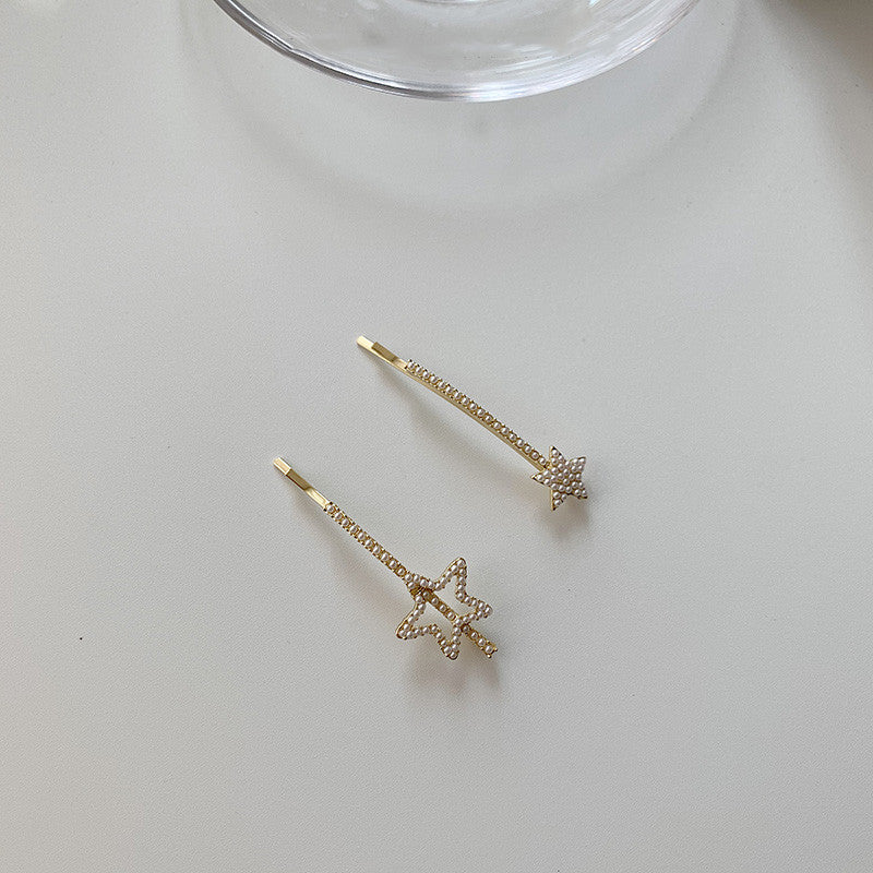 Girl's delicate hairpin