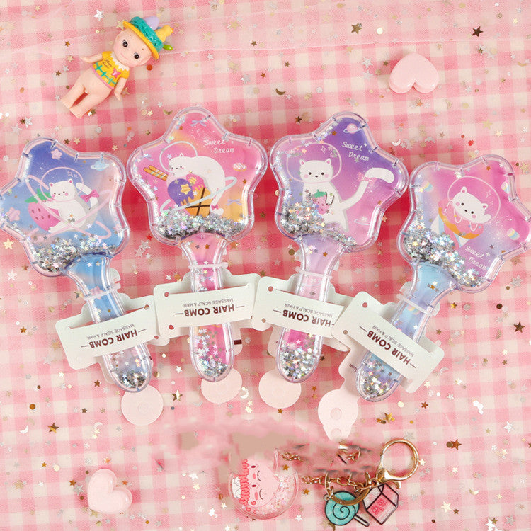 Cartoon girl antistatic air comb