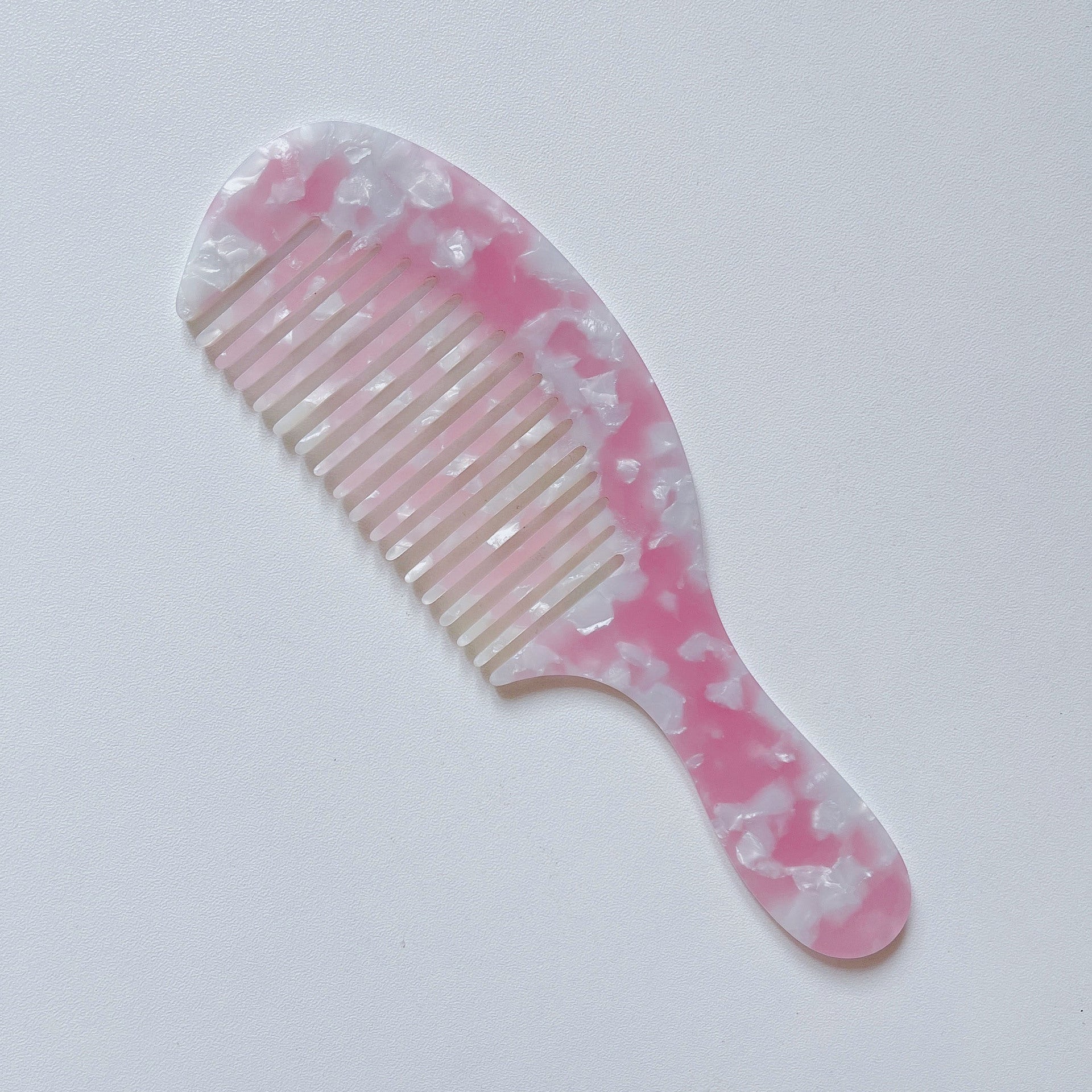 Plate Retro Large Long Handle Hair Comb Net Red Curly Wide Tooth Big