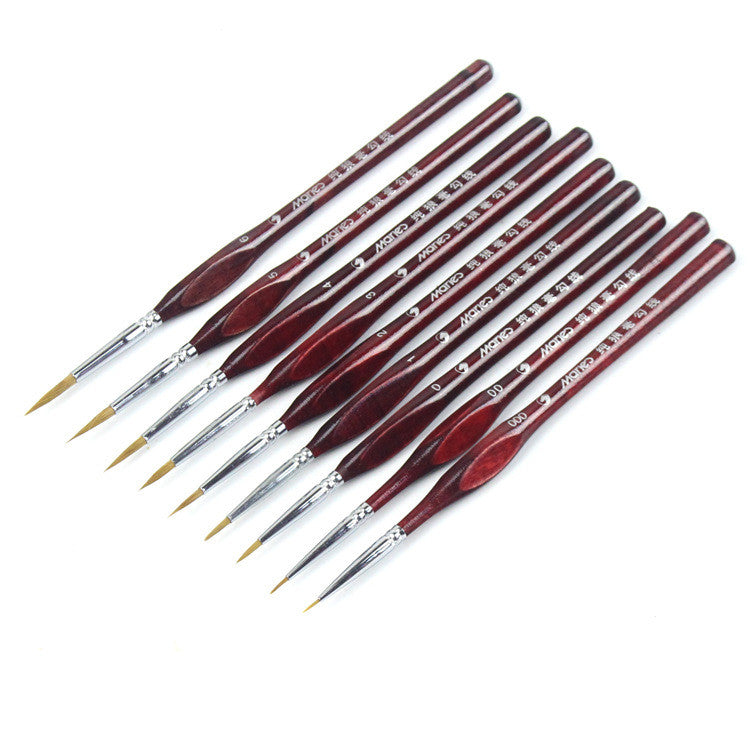 Watercolor painting stroke pointed nail pen