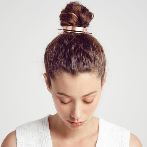 Wooden hairpin ball head fashion hairband