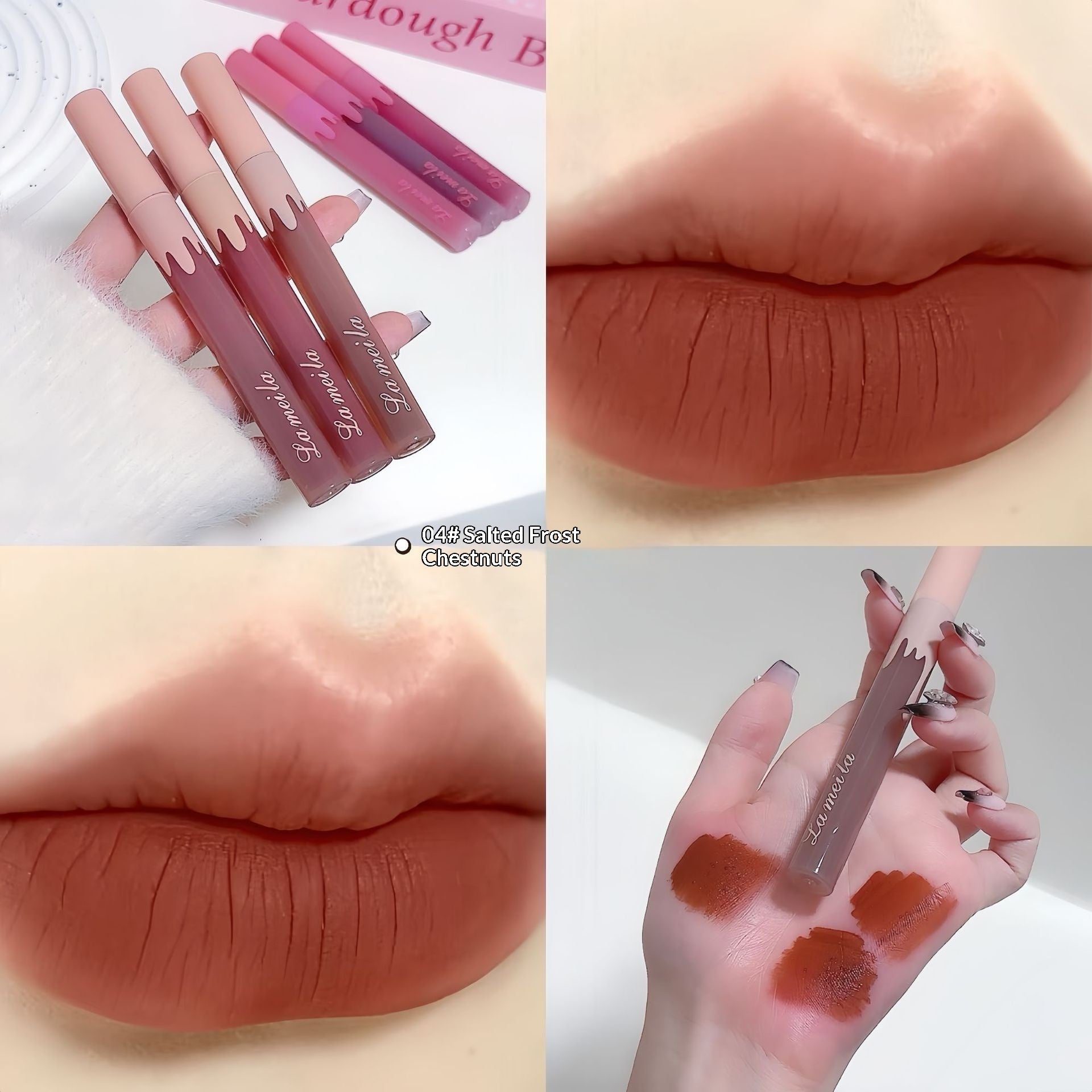 Silky Glass Lip Gloss Matte Moisturizing Lipstick